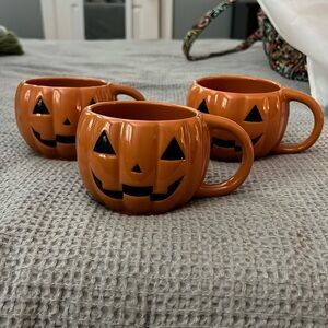Set of 3 Jack-o-lantern mugs from Target
